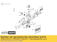 AP8222653, Aprilia, kit de haste de controle de válvula de ar, Novo