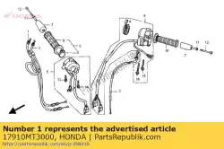 kabel comp. A, gas geven van Honda, met onderdeel nummer 17910MT3000, bestel je hier online: