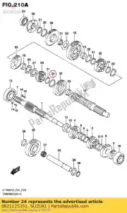 suzuki 0821125351 washer,thrust - Bottom side