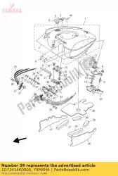 demper, plaat 3 van Yamaha, met onderdeel nummer 1D72414K0000, bestel je hier online: