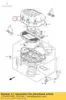 1374047H00, Suzuki, cap,air cleaner suzuki gsx r 1000 2009 2010 2011 2012 2014 2015 2016, New