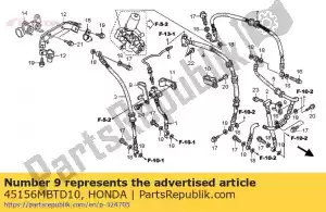 honda 45156MBTD10 clamper, fr. tuyau de frein - La partie au fond