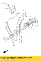 Here you can order the cushion,idler from Suzuki, with part number 1278848B01: