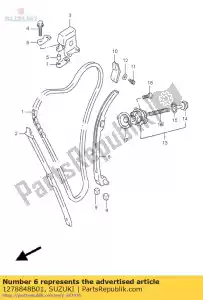 Suzuki 1278848B01 almofada, polia - Lado inferior