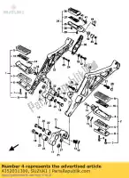 4352031300, Suzuki, bar, podnó?ek fr suzuki gsx 750 1100 1985 1986, Nowy