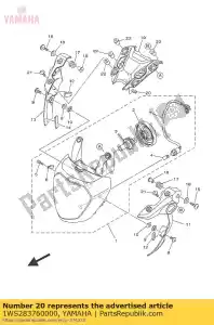 yamaha 1WS283760000 garniture - La partie au fond