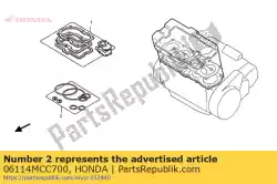 Aqui você pode pedir o nenhuma descrição disponível no momento em Honda , com o número da peça 06114MCC700: