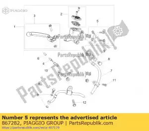 Piaggio Group 867282 fix kit - Bottom side