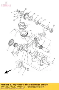 yamaha 4XV116330000 axe, piston - La partie au fond