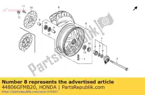 honda 44806GFMB20 geen beschrijving beschikbaar op dit moment - Onderkant