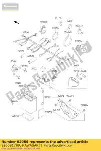 Kawasaki 920591799 tube, 8x9x38 - La partie au fond