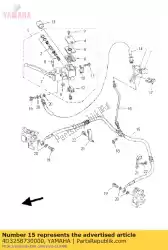 Here you can order the hose, brake 2 from Yamaha, with part number 4D3258730000: