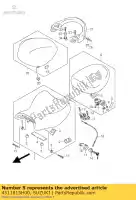 4511815H00, Suzuki, coussin suzuki gsx 1300 2009 2010, Nouveau