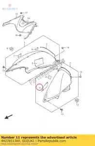 suzuki 4427811J00 poduszka, ta paliwo - Dół