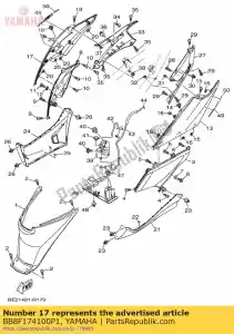 yamaha BB8F174100P1 cover, side 4 mvpbm1 - Bottom side