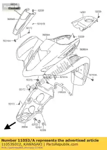 kawasaki 11053S012 wspornik b?otnika przedniego ksf400-a1 - Dół