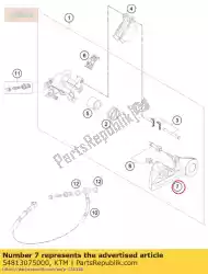 Aquí puede pedir soporte de pinza de freno trasero de KTM , con el número de pieza 54813075000: