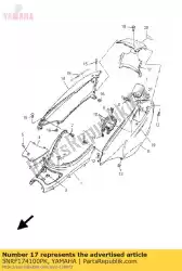 Aquí puede pedir cubierta lateral 4 de Yamaha , con el número de pieza 5NRF174100PK: