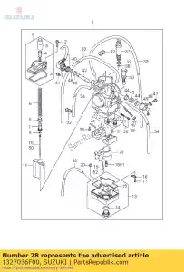 suzuki 1327036F00 juego de ajustadores (pv - Lado inferior