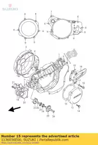 suzuki 1136036E00 cobrir comp, spro - Lado inferior