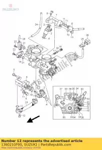 suzuki 1360210F00 schroef - Onderkant