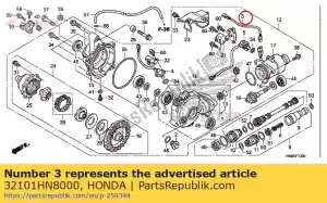 Honda 32101HN8000 sous harnais, fr. cl finale - La partie au fond