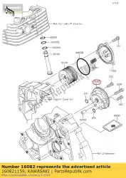 Qui puoi ordinare pump-assy-oil klx125caf da Kawasaki , con numero parte 160821159: