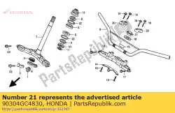 Tutaj możesz zamówić nakr? Tka kierownicy od Honda , z numerem części 90304GC4830: