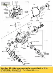 Qui puoi ordinare spessore, t = 0,15 zg1400a8f da Kawasaki , con numero parte 921800228: