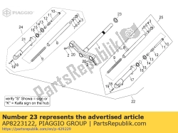 Aprilia AP8223122, Lenkrennen, OEM: Aprilia AP8223122