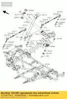 321607501, Kawasaki, frame-comp kawasaki kvf360 4x4 prairie 360 , Nieuw