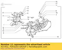 431952, Piaggio Group, Carré aprilia gilera piaggio  runner skipper sr 125 150 180 1998 1999 2000 2001, Nouveau