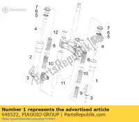 646522, Piaggio Group, manga lh piaggio beverly bv 125 250 300 2005 2006 2007 2008 2009, Nuevo