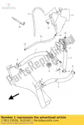 Ici, vous pouvez commander le tuyau, entrée rdtr auprès de Suzuki , avec le numéro de pièce 1785133E00: