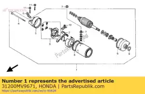 Honda 31200MV9671 motor assy., startend (mi - Onderkant