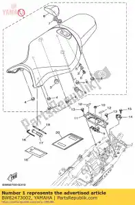 yamaha BW82473002 double seat assy - Bottom side