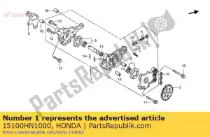 honda 15100HN1000 pomp, olie - Onderkant