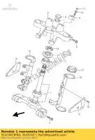 5141003F00, Suzuki, vástago, dirección suzuki gsx 750 1200 1998 1999 2000 2001, Nuevo