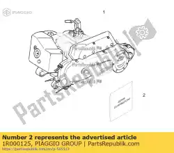 Tutaj możesz zamówić pier? Cienie uszczelniaj? Ce zestaw uszczelek od Piaggio Group , z numerem części 1R000125: