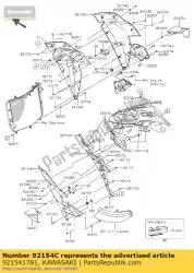 Qui puoi ordinare bullone, presa, 5x20 zx1000nff da Kawasaki , con numero parte 921541781: