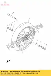 Aqui você pode pedir o roda fundida, dianteira em Yamaha , com o número da peça 39P25168000X: