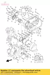 Aqui você pode pedir o braçadeira 2 em Yamaha , com o número da peça 3BT154840000: