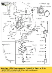 Aquí puede pedir soporte-carburador kx250-r1 de Kawasaki , con el número de pieza 160650023: