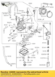 kawasaki 160650023 supporto carburatore kx250-r1 - Il fondo