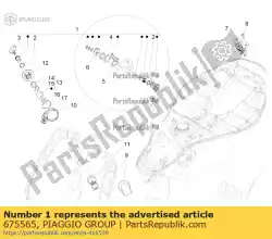 Ici, vous pouvez commander le kit de verrouillage auprès de Piaggio Group , avec le numéro de pièce 675565: