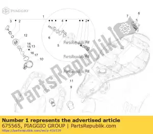 Piaggio Group 675565 kit de verrouillage - La partie au fond