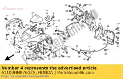 spatbord, fron * g152 * van Honda, met onderdeel nummer 61100HN8760ZA, bestel je hier online:
