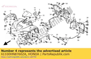 Honda 61100HN8760ZA spatbord, fron * g152 * - Onderkant