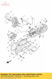 yamaha 1PHF587A1000 support de flexible de frein - La partie au fond