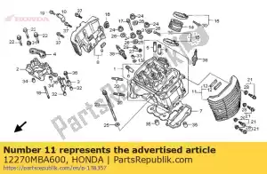 honda 12270MBA600 fin comp., cabeça do cilindro l. fr./r. rr. - Lado inferior